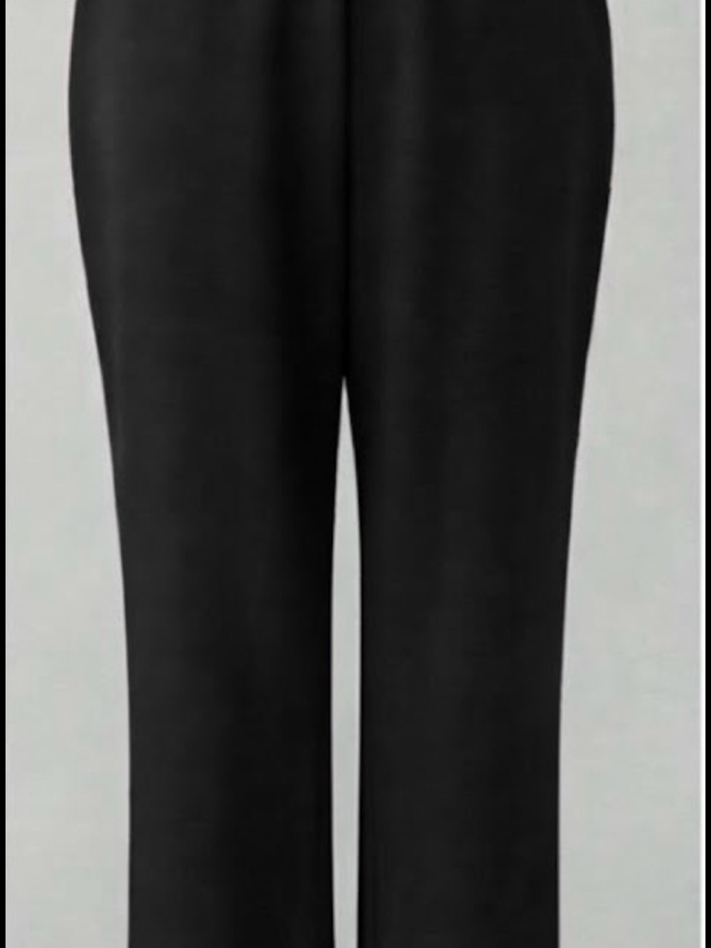Alfred Dunner Black Straight-Leg Trousers